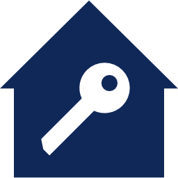 Logo clé dans une maison