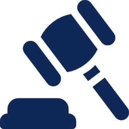 Logo marteau de la justice
